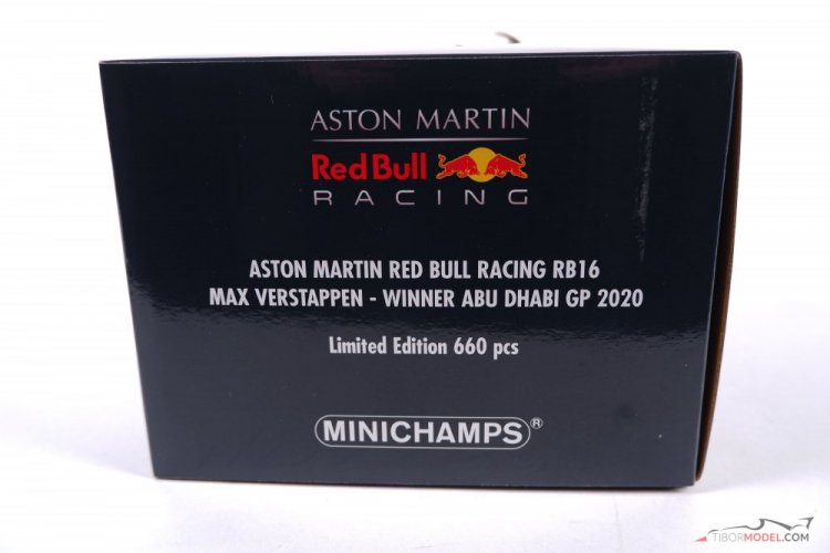 Red Bull RB16 - M. Verstappen (2020), Víťaz VC Abu Dhabi, 1:18 Minichamps