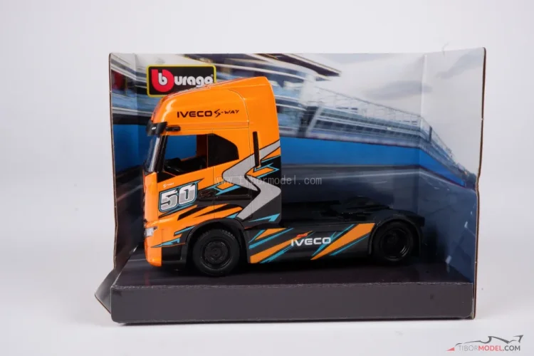 Iveco S-WAY 570 orange, 1:43 Bburago