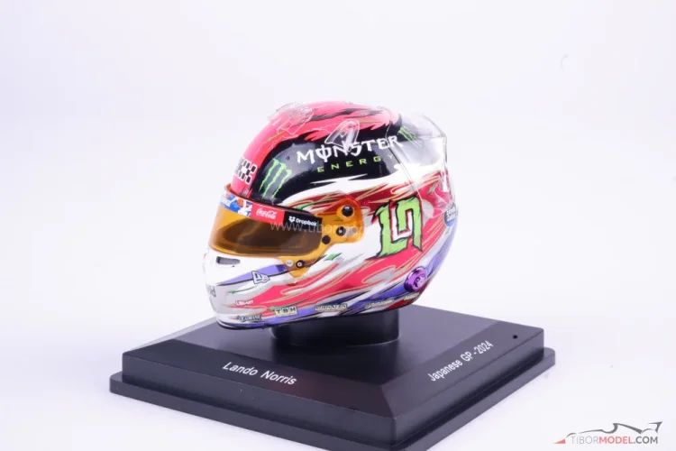 Lando Norris 2024 VC Japonska, McLaren prilba, 1:5 Spark