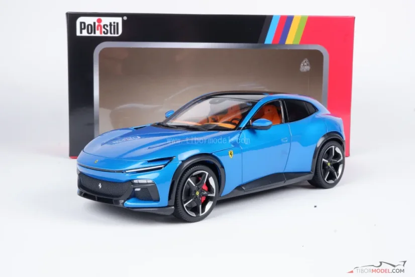 Ferrari Purosangue (2022) modré, 1:18 Polistil