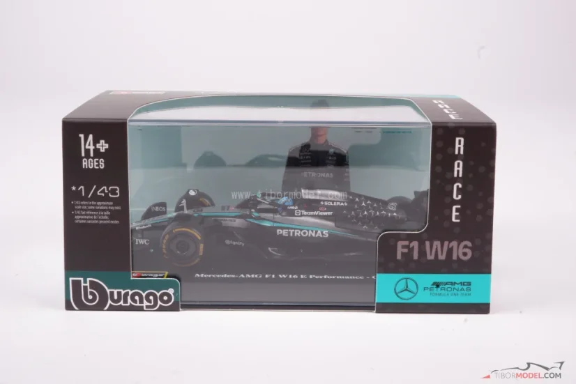 Mercedes W16 - George Russell (2025), 1:43 BBurago Signature
