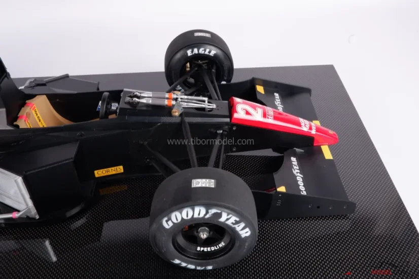 Model car Ferrari 643 Alain Prost 1991, 1:8 WRX Rosso | Tibormodel.com