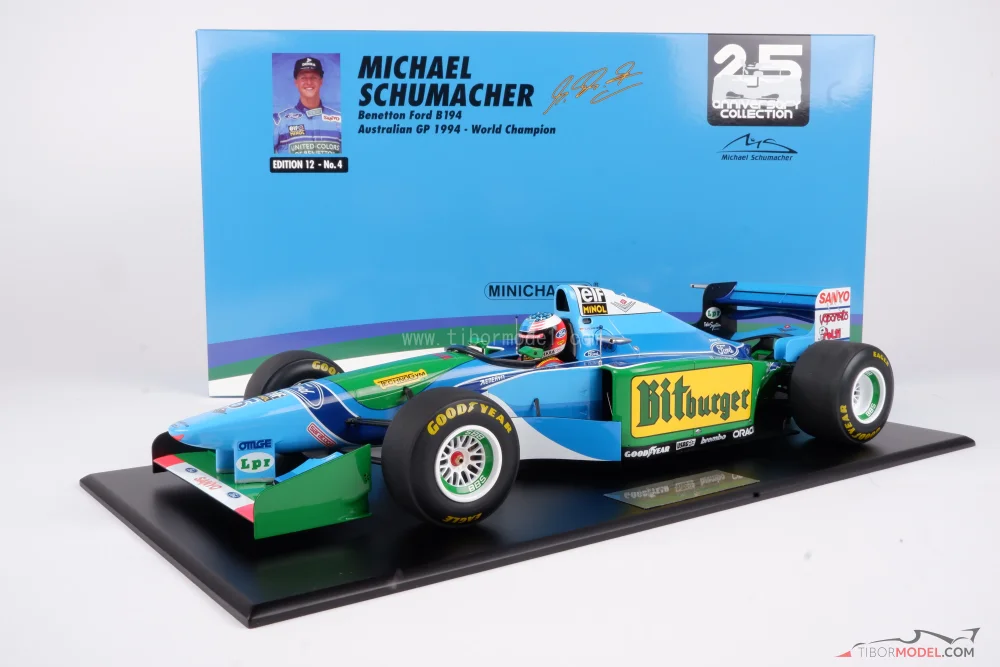 完成品 Benetton B194 - 1/43 BBR MET10 Benetton B194 Michael Schumacher 1994 Rare Formula F 1