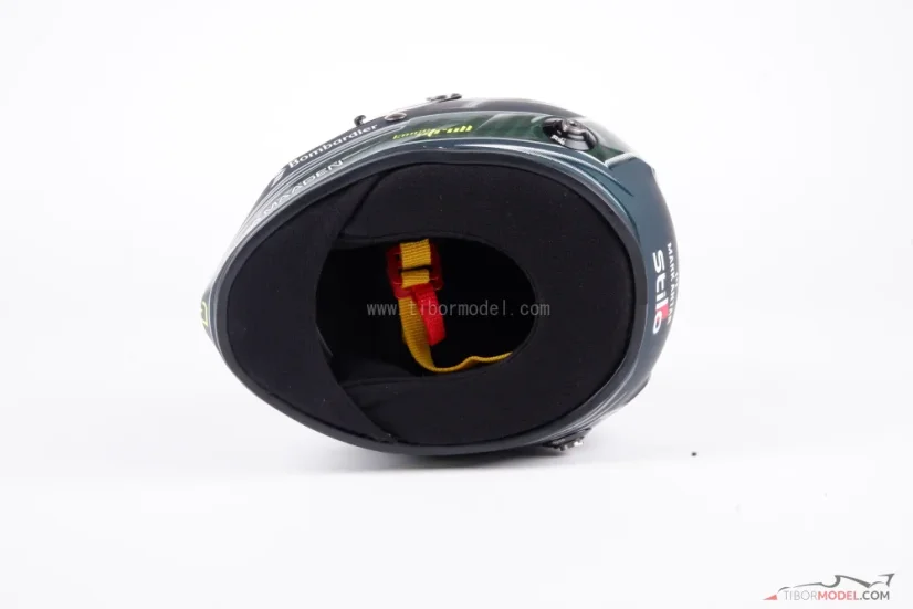 Lance Stroll 2025 mini helmet, Aston Martin, 1:2 Stilo