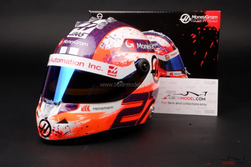 Nico Hülkenberg 2023 Haas přilba, 1:2 Schuberth