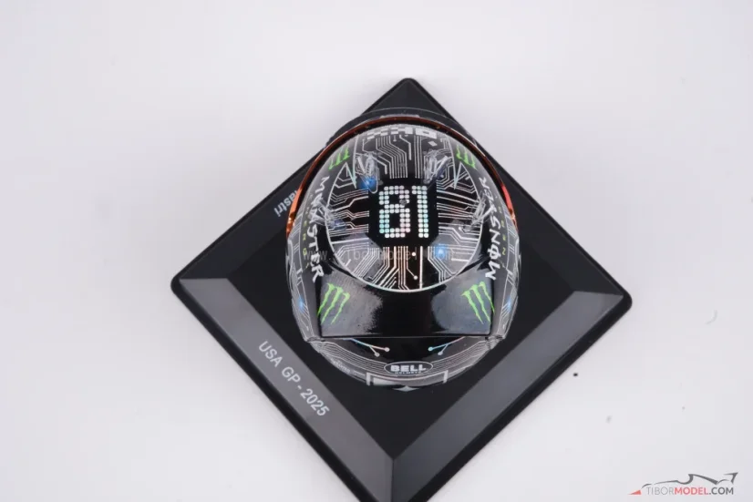 Oscar Piastri 2025 VC USA mini prilba, McLaren F1 Team, 1:5 Spark