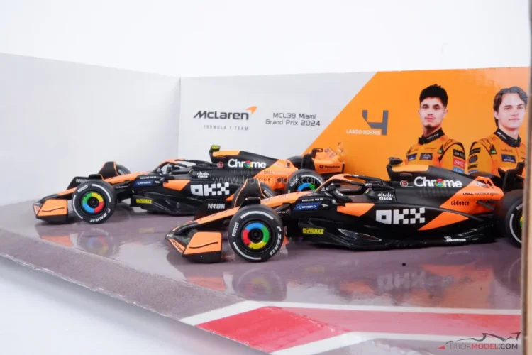 McLaren MCL38 Norris + Piastri (2024), dvojbalenie, 1:43 BBurago McLaren MCL38 Norris + Piastri (2024), dvojbalenie, 1:43 BBurago