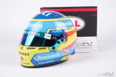 Fernando Alonso 2025 Aston Martin mini přilba, 1:2 Bell