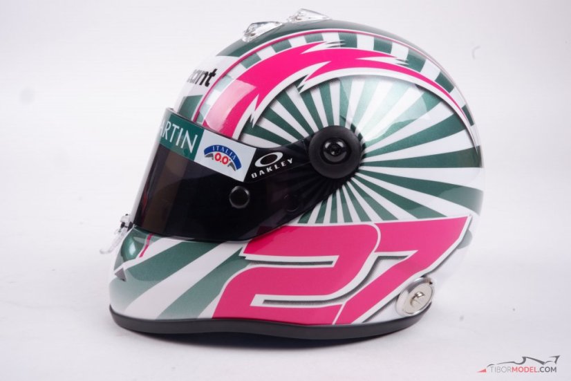 Nico Hülkenberg 2022 Aston Martin helmet, 1:2 Schuberth