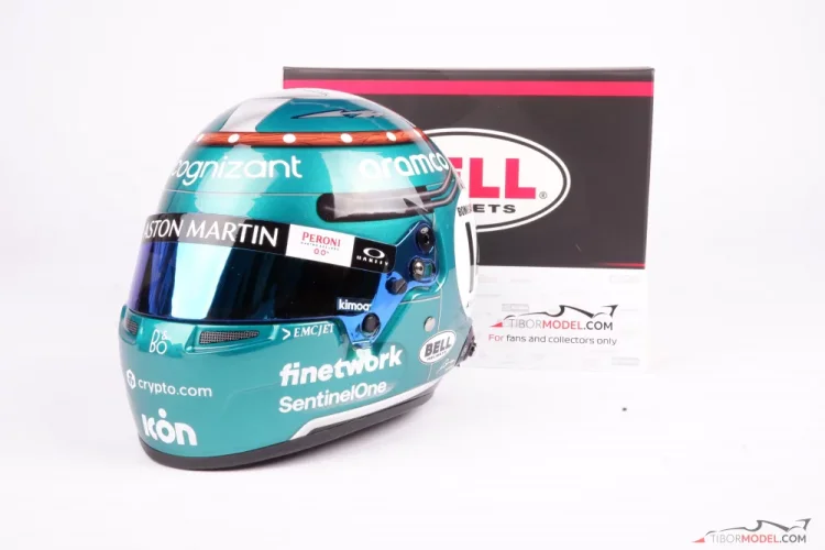 Fernando Alonso 2023 - 1:2 Scale Bell F1 Mini Helmet