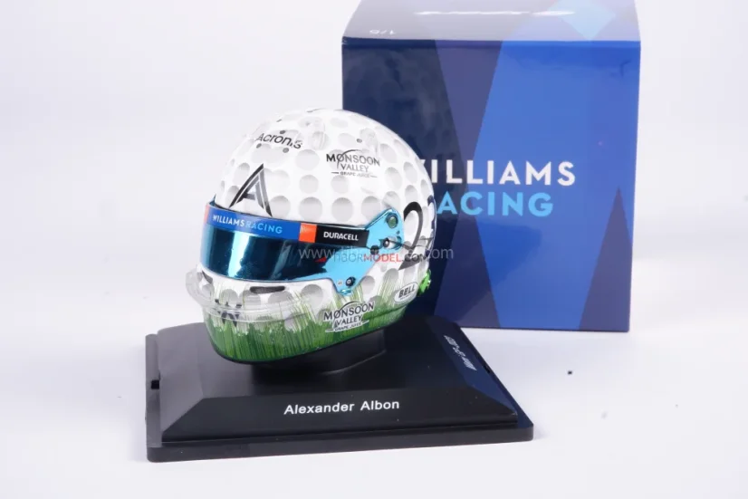 Alexander Albon 2023, Miami GP Williams helmet, 1:5 Spark