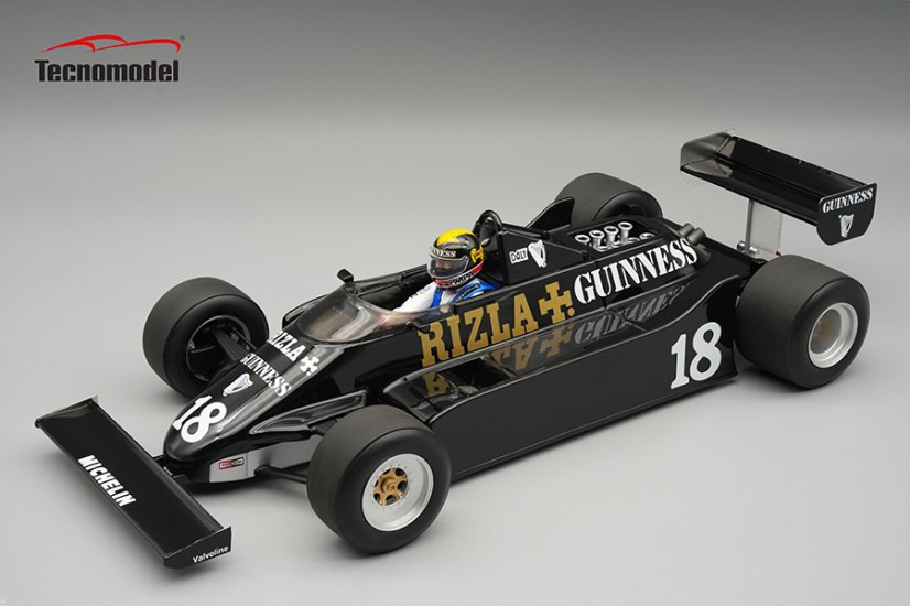 March 811 - Derek Daly (1981), Belgian GP, with driver figurine, 1:18 Tecnomodel