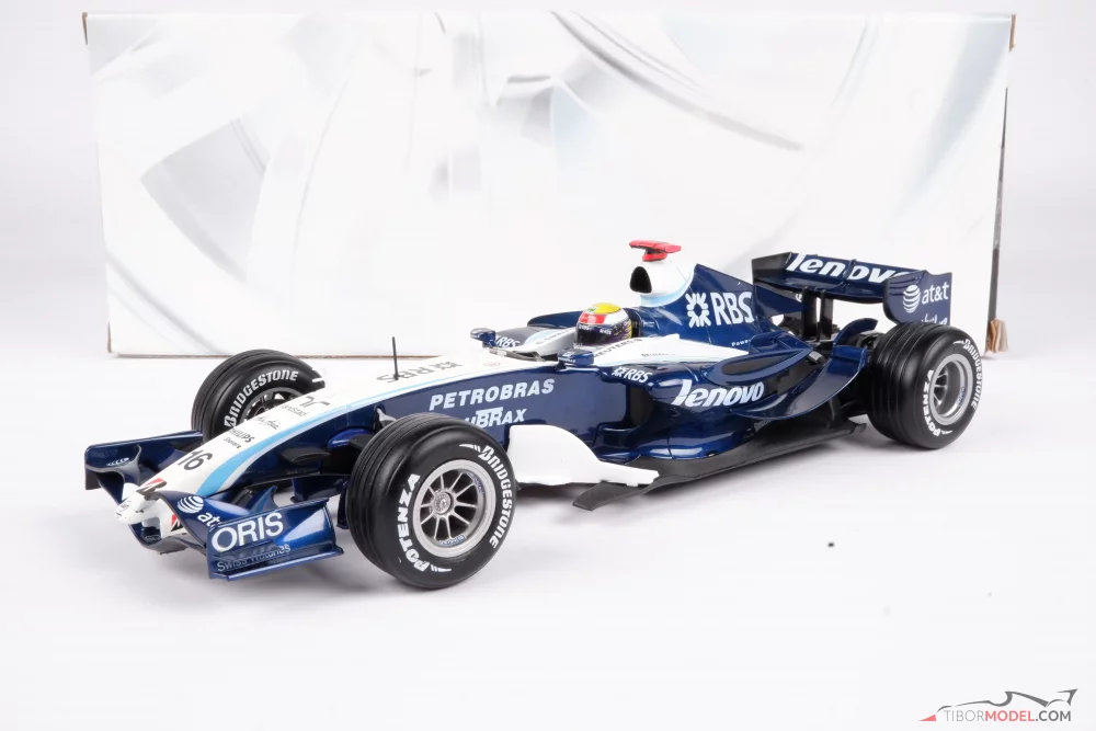 Model car Williams FW29 Rosberg 2007, 1:18 Hot Wheels | Tibormodel.com