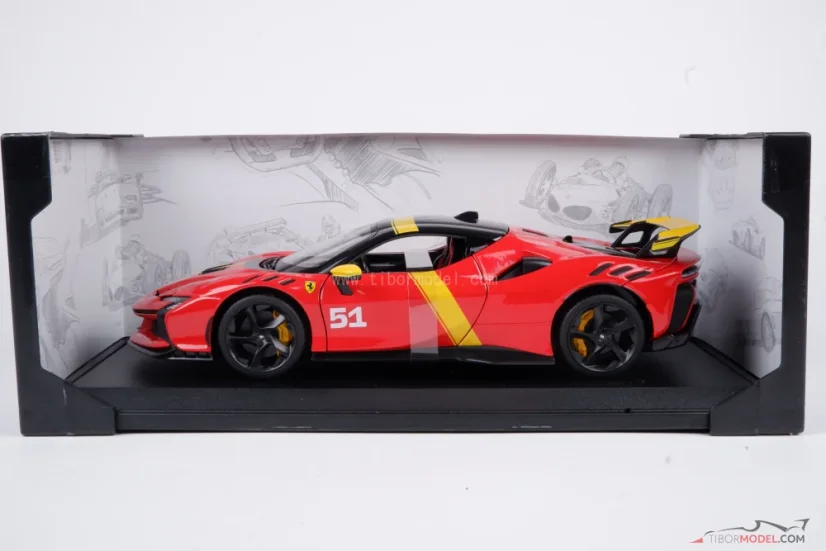 Ferrari SF90XX Stradale (2024) Le Mans, 1:18 Bburago