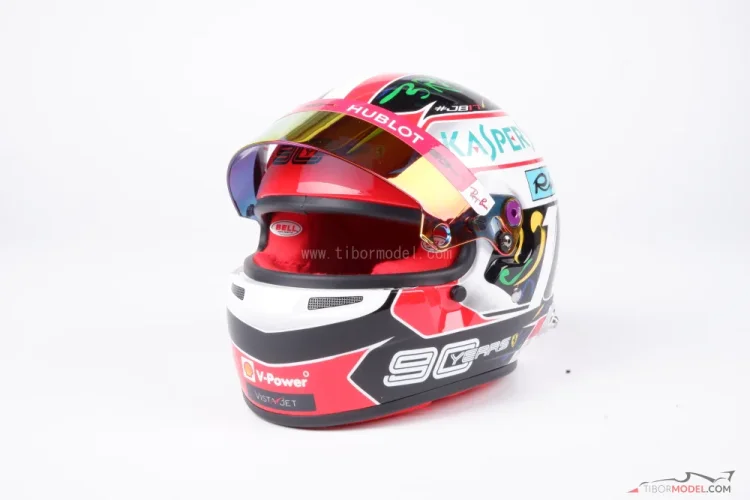Charles Leclerc 2019 VC USA+Brazília mini prilba, Ferrari, 1:2 Bell