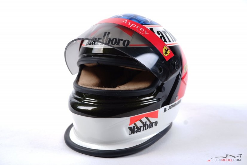 Michael Schumacher Ferrari Marlboro 1996 helmet, Winner Spanish GP, 1:2 Bell