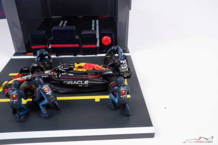 Pit Stop sada Red Bull RB20 Max Verstappen (2024), 1:43 BBurago