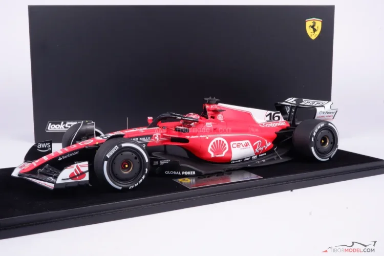 Model car Ferrari SF-23 Leclerc 2023, 1:18 Looksmart | Tibormodel.com