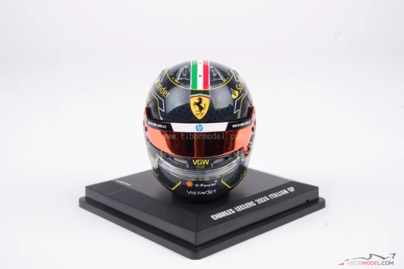 Charles Leclerc 2024 VC Itálie mini přilba, Ferrari, 1:5 Looksmart