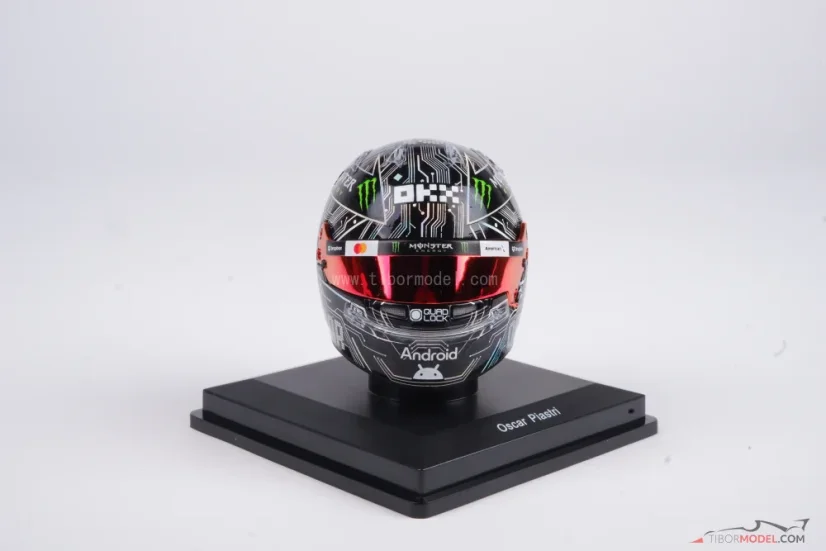 Oscar Piastri 2025 VC USA mini prilba, McLaren F1 Team, 1:5 Spark