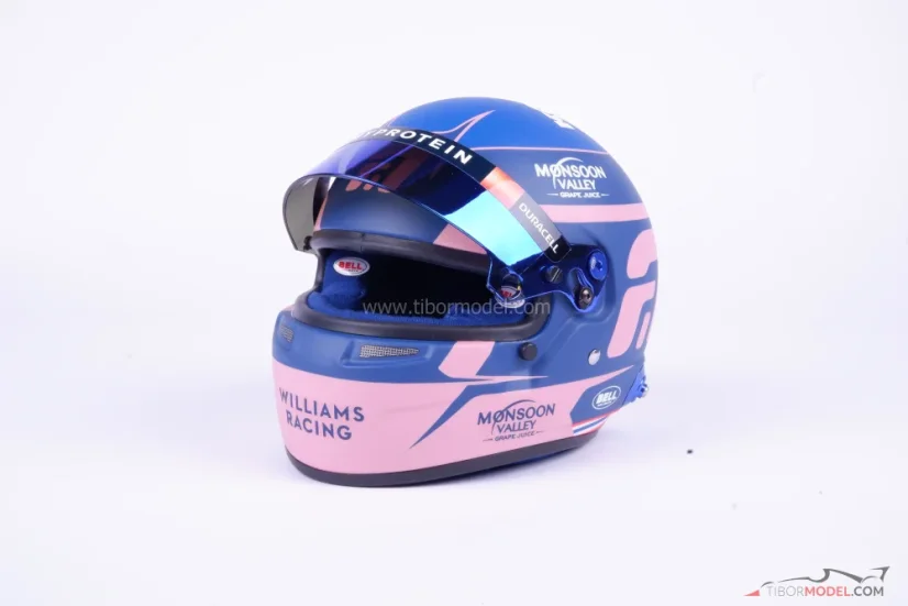 Alex Albon 2024 Williams helmet, 1:2 Bell