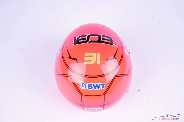 Voiture Miniature de Collection - MINI HELMET 1/2 - CASQUE Esteban Ocon