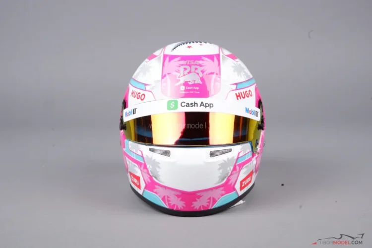 Helmet Liam Lawson 2025 Miami Racing Bulls, 1:2 Bell | Tibormodel.com