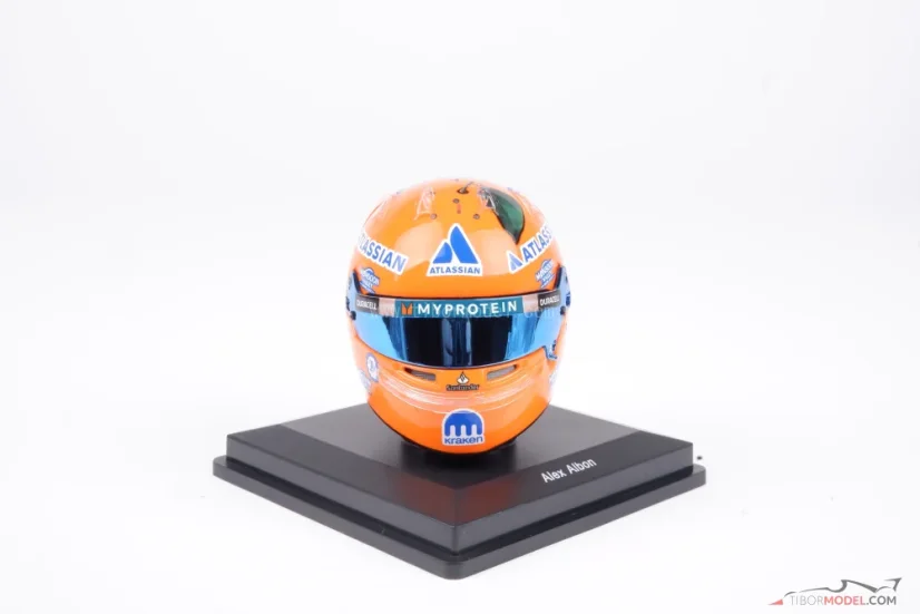 Alex Albon 2025 Miami Nagydíj mini sisak, Williams Racing, 1:5 Spark