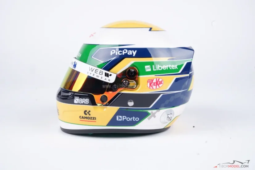 Gabriel Bortoleto 2025 Kick Sauber mini helmet, 1:2 Bell