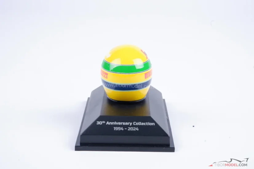 Ayrton Senna 1984 Toleman přilba, debut v F1, 1:8 Minichamps