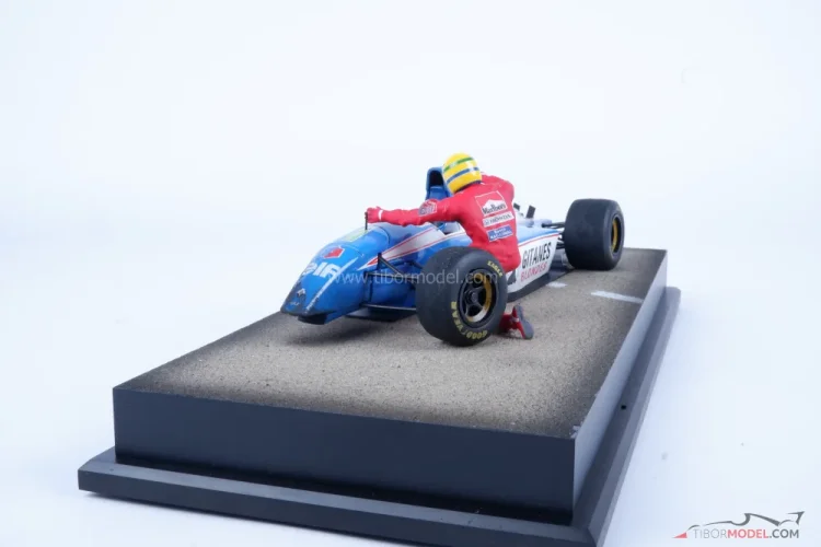 Ligier JS37 - Comas - Senna 1992, nehoda Belgicko, 1:18