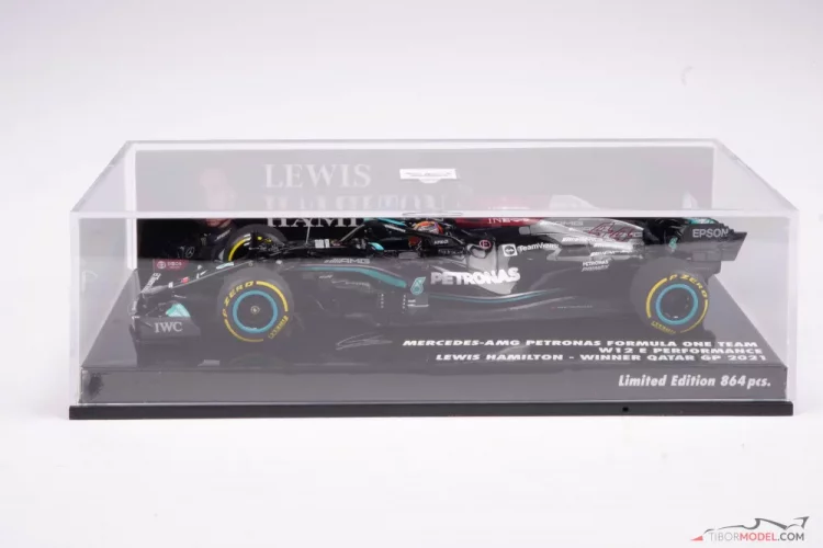 Mercedes W12 - Lewis Hamilton (2021), Katari Nagydíj, 1:43 Minichamps