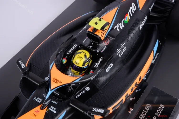 McLaren MCL60 - Lando Norris (2023), VC Maďarska, 1:18 Minichamps McLaren MCL60 - Lando Norris (2023), VC Maďarska, 1:18 Minichamps