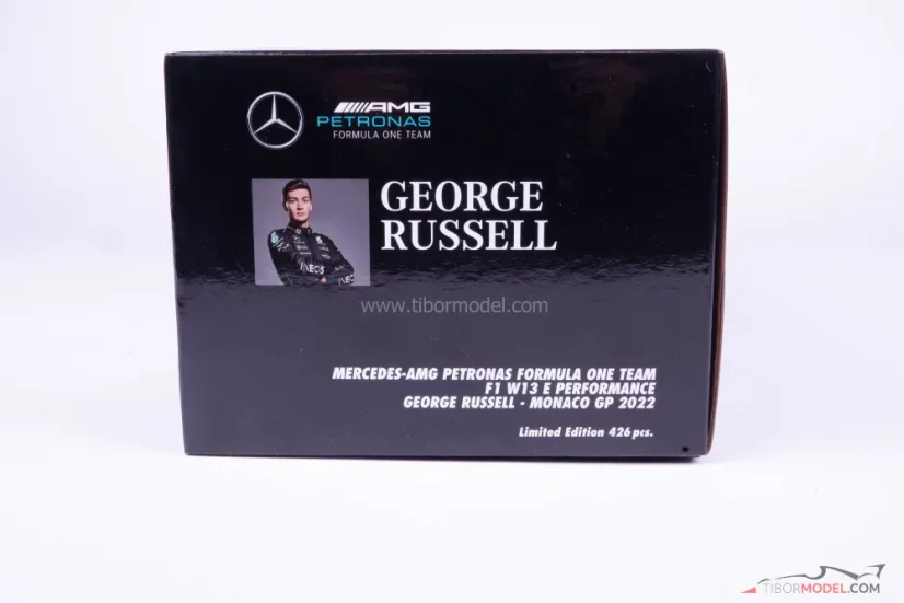 Mercedes W13 - George Russell (2022), Monaco GP, 1:18 Minichamps