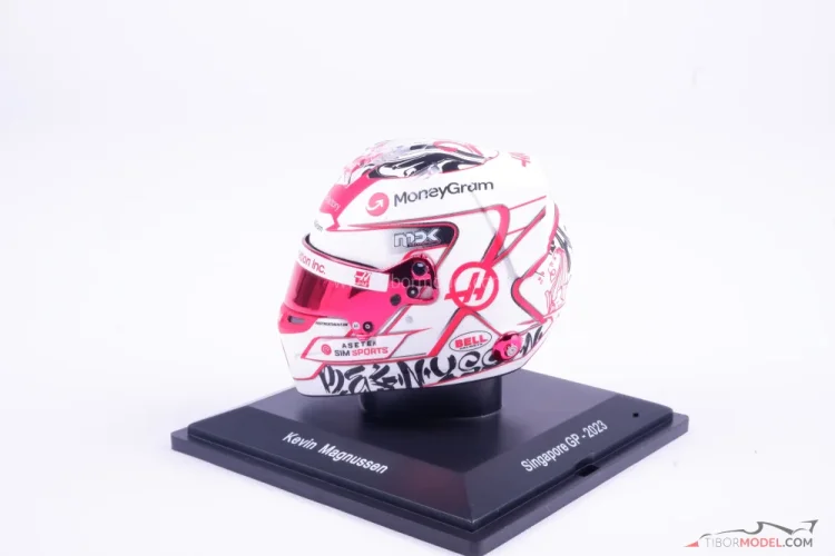 Kevin Magnussen 2023, VC Singapuru, Haas přilba, 1:5 Spark