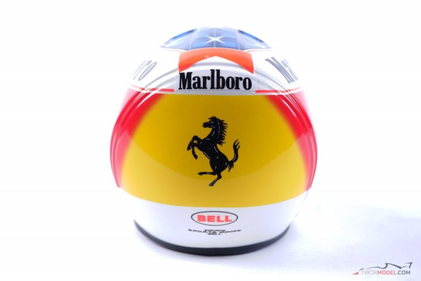 Michael Schumacher Ferrari Marlboro 1996 helmet, Winner Spanish GP, 1:2 Bell