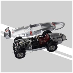 Mercedes W196R - J. M. Fangio (1955) stavebnica, 1:8 Ixo