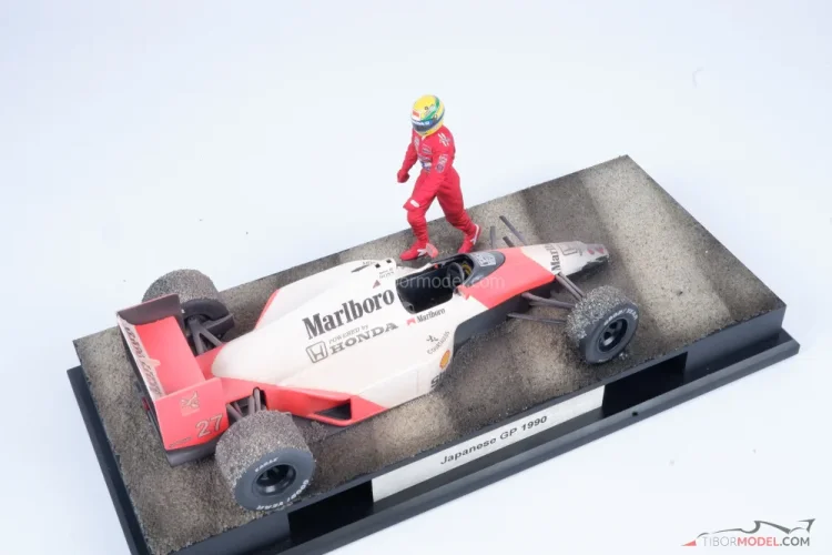 Diorama Mclaren 1990 Ayrton Senna Japanese GP, 1:18 | Tibormodel.com