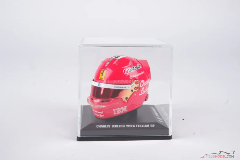 Charles Leclerc 2025 Olasz Nagydíj mini sisak, Ferrari, 1:5 Looksmart