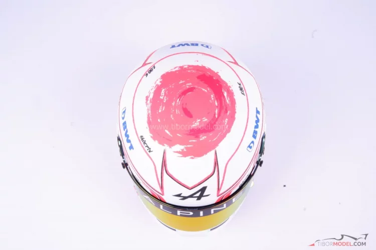 Esteban Ocon 2023 Alpine sisak, Japán Nagydíj, 1:2 Bell