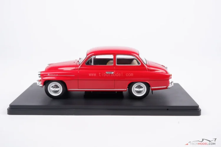 Skoda Octavia Super (1959) piros, 1:24 Whitebox