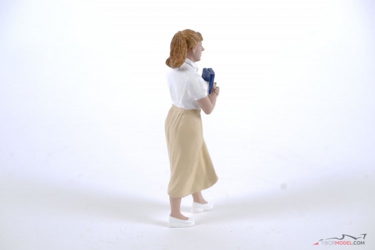 Figúrka - dievča s knihou 50. roky, 1:18 American Diorama