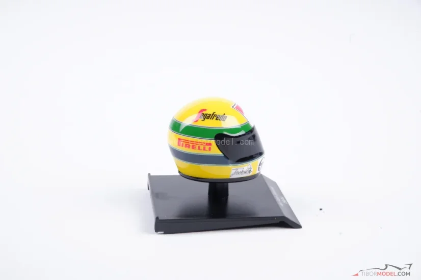 Ayrton Senna 1984 Toleman prilba, 1:10 Minichamps