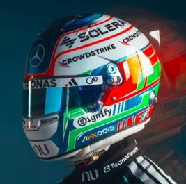 Kimi Antonelli 2026 mini helmet, Mercedes, 1:5 Spark Kimi Antonelli 2026 mini helmet, Mercedes, 1:5 Spark