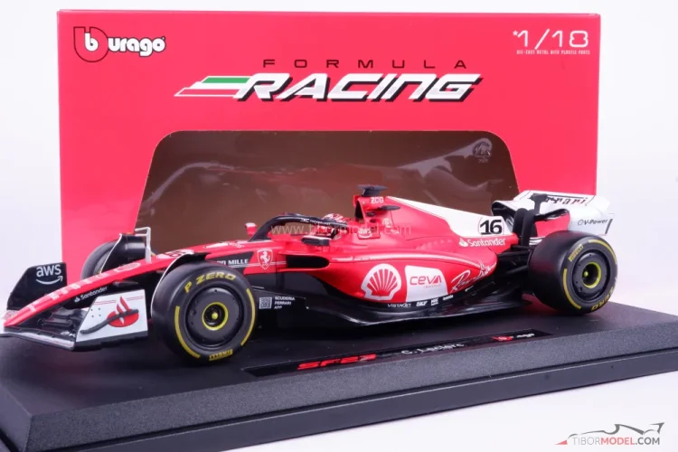 Model Ferrari SF23 Leclerc Las Vegas 2023, 1:18 Bburago
