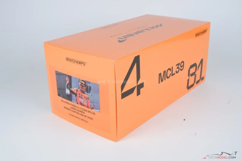 McLaren MCL39 - Lando Norris (2025), Vítěz VC Austrálie, 1:18 Minichamps