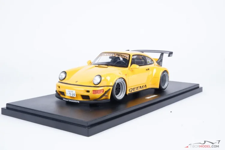 Porsche 911 RWB Qeema (2024) žlté, 1:18 GT Spirit