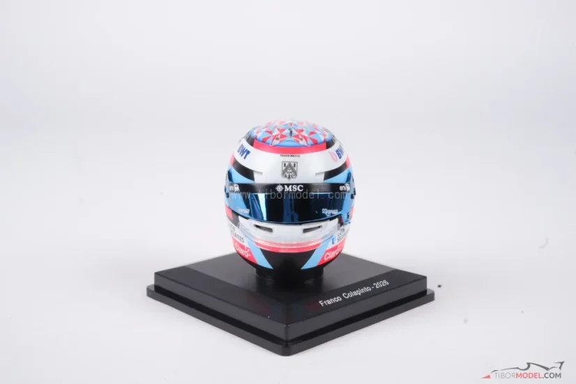Franco Colapinto 2026 mini helmet, Alpine, 1:5 Spark