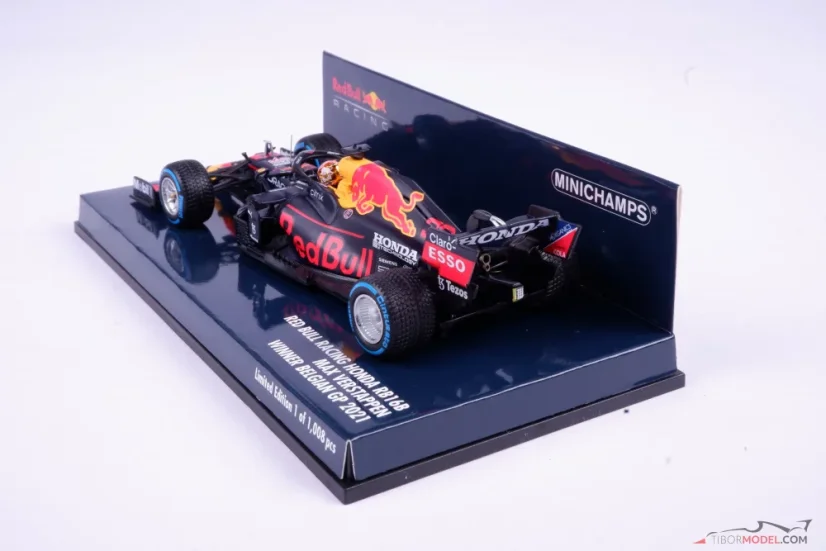Red Bull RB16b - Max Verstappen (2021), Belga Nagydíj, 1:43 Minichamps