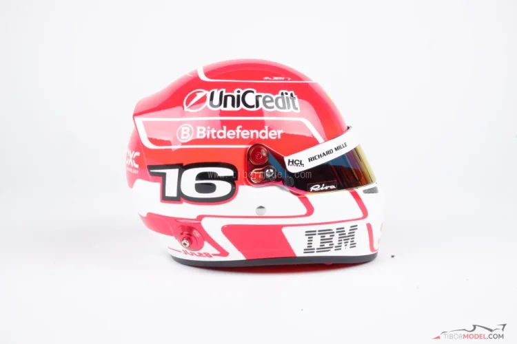 Charles Leclerc 2025 Ferrari mini prilba, 1:2 Bell